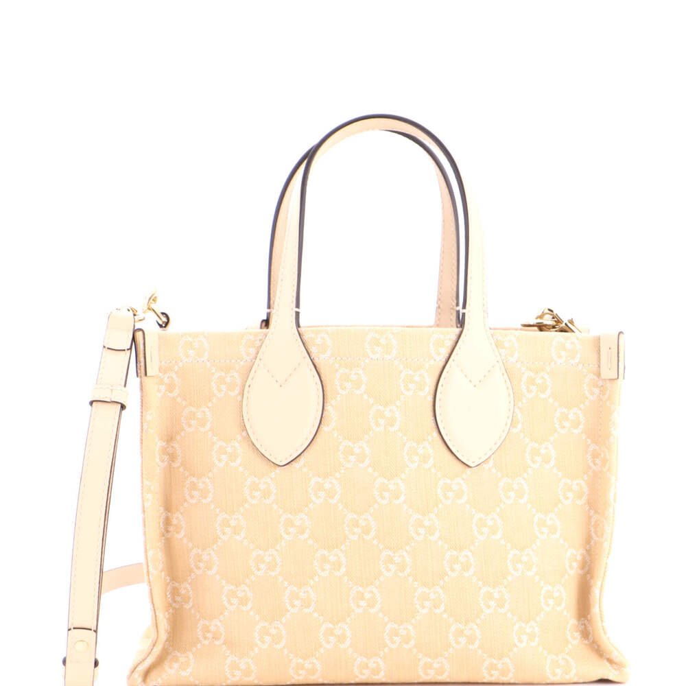 Gucci Medium Ophidia Shopper Tote GG Denim - Picture 1 of 5